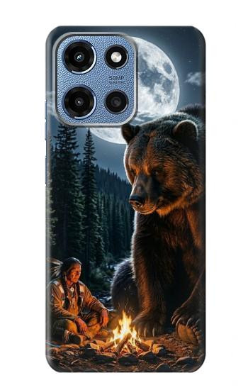 S4095 Majestic Bear Indian Wilderness Art Case For Motorola Moto G 5G (2025)