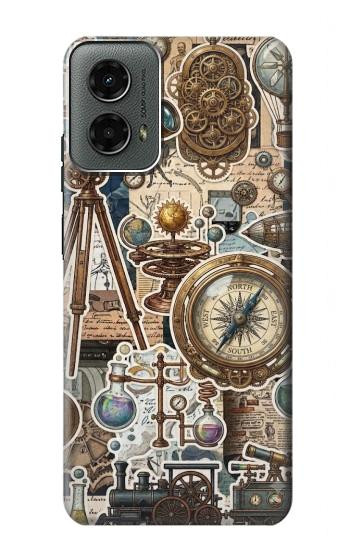 S4100 Vintage Scientific Discovery Collage Case For Motorola Moto G 5G (2024)