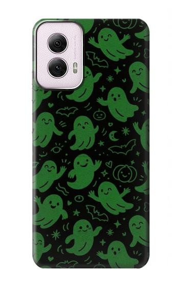 S4087 Cute Green Ghost Cartoon Pattern Case For Motorola Moto G Power 5G (2024)