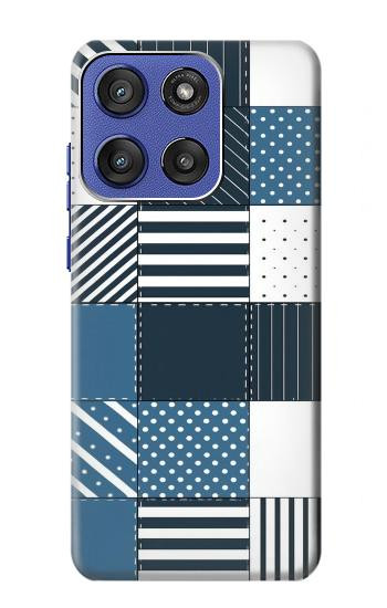 S4082 Modern Geometric Patchwork Pattern Case For Motorola Moto G Stylus 5G (2025,2026), Edge 60 Stylus