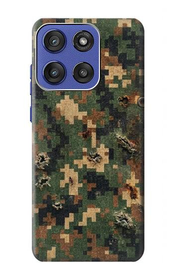 S4091 Green Digital Camouflage Pattern Case For Motorola Moto G Stylus 5G (2025,2026), Edge 60 Stylus