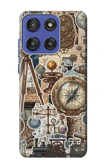 S4100 Vintage Scientific Discovery Collage Case For Motorola Moto G Stylus 5G (2025,2026), Edge 60 Stylus