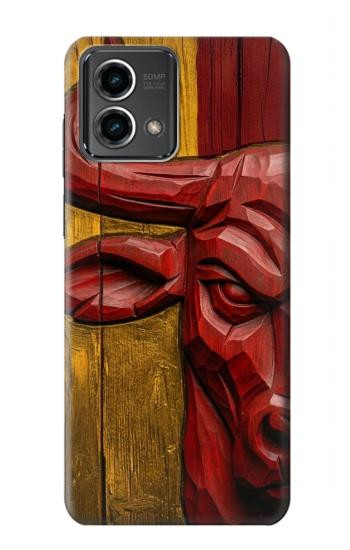 S4098 Span Bull Carved Artwork Case For Motorola Moto G Stylus 5G (2023)