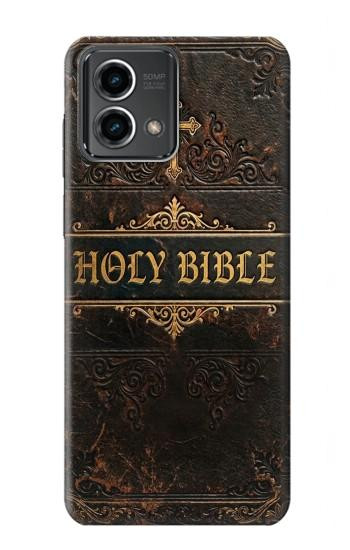 S4109 Vintage Antique Bible Book Cover Art Case For Motorola Moto G Stylus 5G (2023)