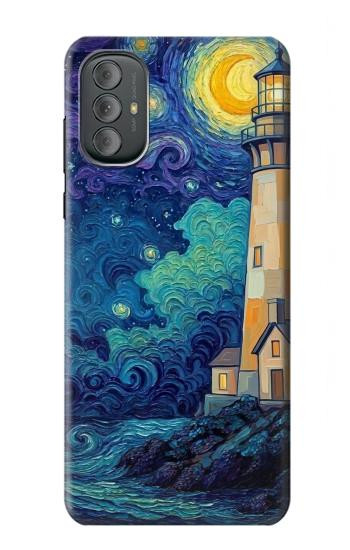 S4092 Moonlit Lighthouse Coastal Painting Case For Motorola Moto G Power 2022, G Play 2023