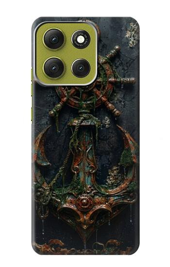 S4106 Vintage Maritime Anchor Helm Art Case For Motorola Moto G86