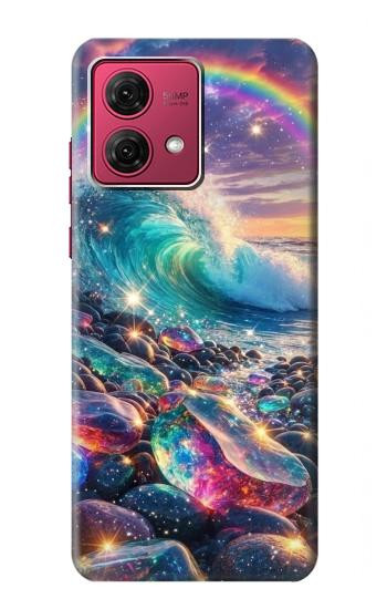 S4084 Rainbow Ocean Wave Fantasy Case For Motorola Moto G84