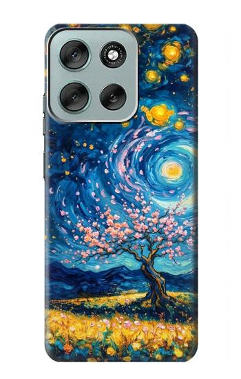 S4081 Dreamy Spiral Galaxy Night Sky Art Case For Motorola Moto G56
