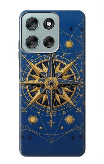 S4086 Nautical Compass Maritime Design Case For Motorola Moto G56