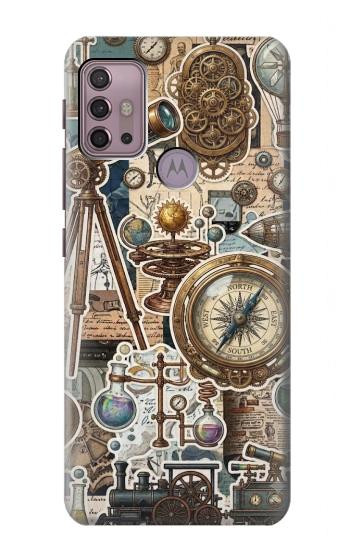 S4100 Vintage Scientific Discovery Collage Case For Motorola Moto G30, G20, G10