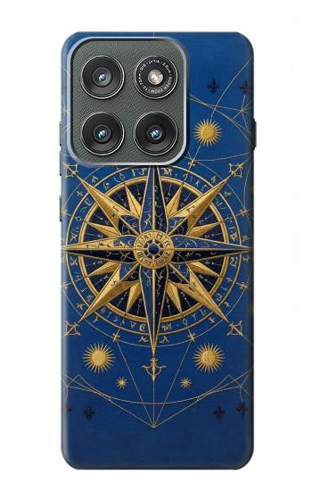 S4086 Nautical Compass Maritime Design Case For Motorola Edge (2025)