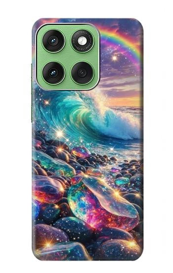 S4084 Rainbow Ocean Wave Fantasy Case For Motorola Edge 60