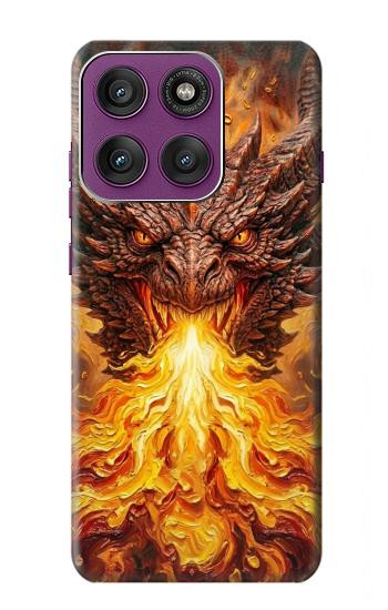 S4090 Epic Fire Dragon Fantasy Illustration Case For Motorola Edge 60 Pro