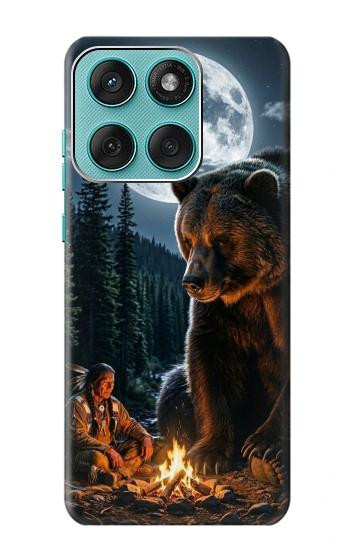 S4095 Majestic Bear Indian Wilderness Art Case For Motorola Edge 60 Fusion