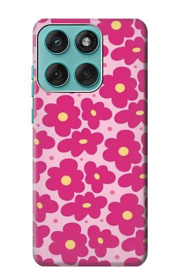 S4097 Pink Floral Seamless Pattern Design Case For Motorola Edge 60 Fusion