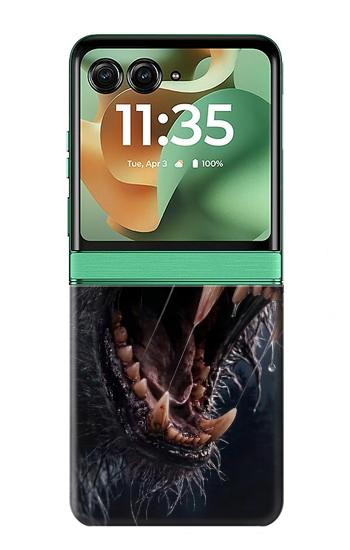 S4094 Wolf Moonlight Fantasy Art Case For Motorola Razr 70+,60+, Razr+ (2026, 2025, 2024)