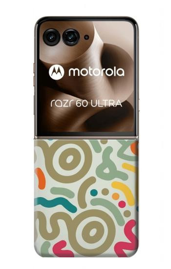 S4078 Abstract Colorful Doodle Pattern Case For Motorola Razr 70 Ultra, 60 Ultra, 50 Ultra, Ultra 2026, Ultra 2025