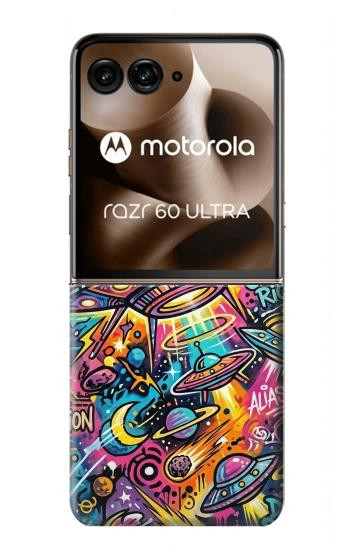 S4085 Cosmic Spaceship Psychedelic Art Case For Motorola Razr 70 Ultra, 60 Ultra, 50 Ultra, Ultra 2026, Ultra 2025
