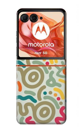 S4078 Abstract Colorful Doodle Pattern Case For Motorola Razr 70,60,50, Razr (2026, 2025, 2024)