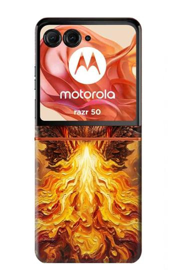 S4090 Epic Fire Dragon Fantasy Illustration Case For Motorola Razr 70,60,50, Razr (2026, 2025, 2024)