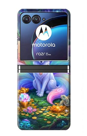 S4088 Fantasy Fox Spirit Magical Artwork Case For Motorola Razr 40 Ultra
