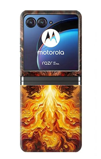 S4090 Epic Fire Dragon Fantasy Illustration Case For Motorola Razr 40 Ultra