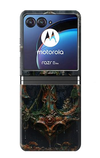S4106 Vintage Maritime Anchor Helm Art Case For Motorola Razr 40 Ultra