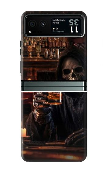 S4102 Vintage Skull Tavern Artwork Case For Motorola Razr 40