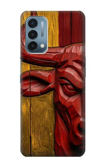 S4098 Span Bull Carved Artwork Case For OnePlus Nord N200 5G