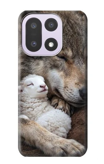 S4089 Gentle Wolf And Lamb Friendship Art Case For OnePlus 15