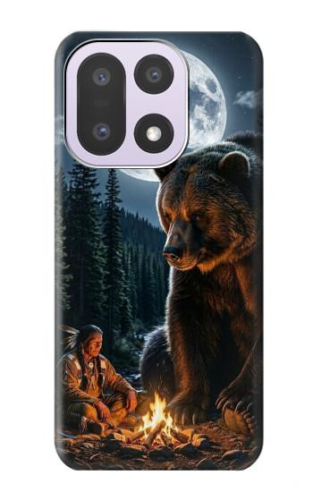 S4095 Majestic Bear Indian Wilderness Art Case For OnePlus 15