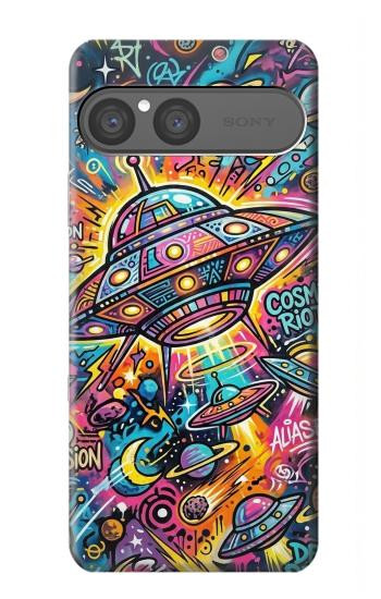 S4085 Cosmic Spaceship Psychedelic Art Case For Sony Xperia 10 VII