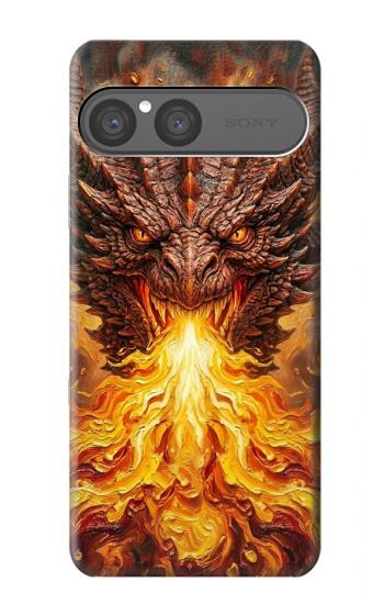 S4090 Epic Fire Dragon Fantasy Illustration Case For Sony Xperia 10 VII