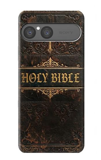 S4109 Vintage Antique Bible Book Cover Art Case For Sony Xperia 10 VII