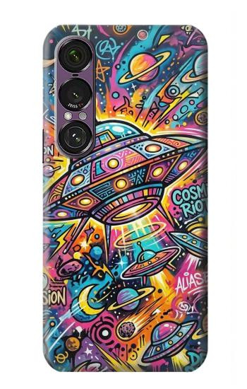 S4085 Cosmic Spaceship Psychedelic Art Case For Sony Xperia 1 VII