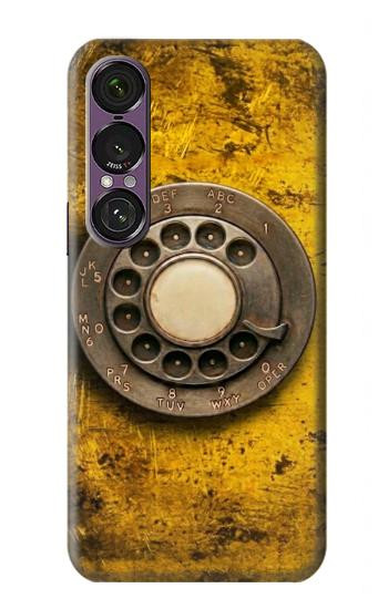 S4107 Retro Rotary Phone Dial Vintage Case For Sony Xperia 1 VII