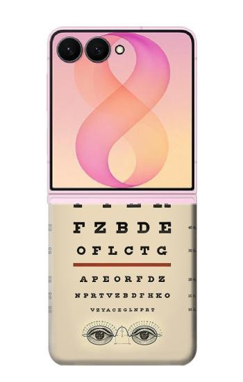 S2502 Eye Exam Chart Decorative Decoupage Poster Case For Samsung Galaxy Z Flip 8
