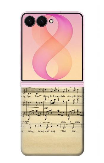 S2504 Vintage Music Sheet Case For Samsung Galaxy Z Flip 8