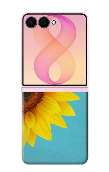 S3039 Vintage Sunflower Blue Case For Samsung Galaxy Z Flip 8