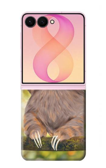 S3138 Cute Baby Sloth Paint Case For Samsung Galaxy Z Flip 8