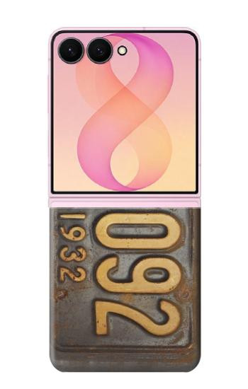 S3228 Vintage Car License Plate Case For Samsung Galaxy Z Flip 8