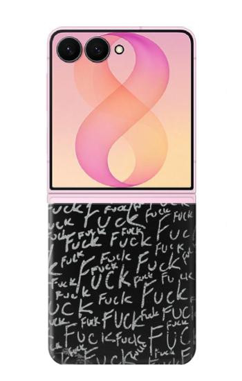 S3478 Funny Words Blackboard Case For Samsung Galaxy Z Flip 8