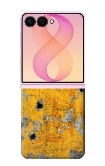 S3528 Bullet Rusting Yellow Metal Case For Samsung Galaxy Z Flip 8