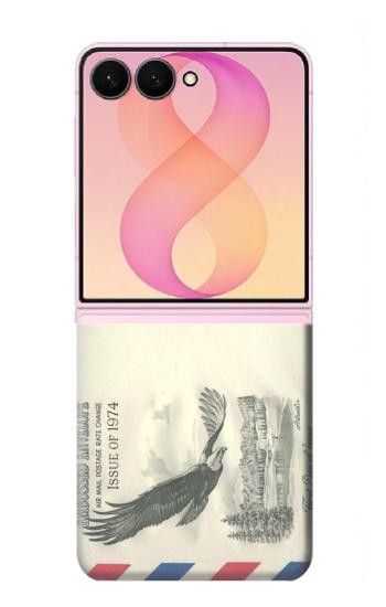 S3551 Vintage Airmail Envelope Art Case For Samsung Galaxy Z Flip 8