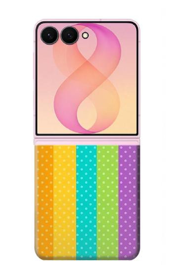 S3678 Colorful Rainbow Vertical Case For Samsung Galaxy Z Flip 8
