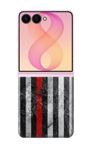 S3687 Firefighter Thin Red Line American Flag Case For Samsung Galaxy Z Flip 8