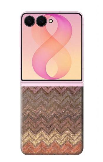 S3752 Zigzag Fabric Pattern Graphic Printed Case For Samsung Galaxy Z Flip 8
