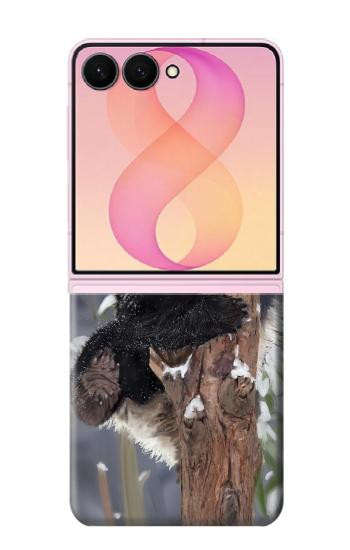 S3793 Cute Baby Panda Snow Painting Case For Samsung Galaxy Z Flip 8