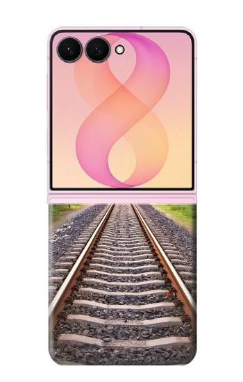 S3866 Railway Straight Train Track Case For Samsung Galaxy Z Flip 8