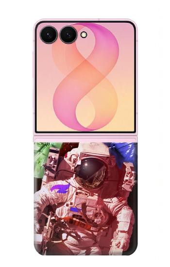 S3914 Colorful Nebula Astronaut Suit Galaxy Case For Samsung Galaxy Z Flip 8